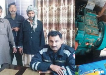 لیہ۔تھانہ چوبارہ میں چور گینگ گرفتار، لا کھوں  کے پنکھے اور پیٹر انجن برآمد،  فتح پور پولیس نے مجرم اشتہاری کو گرفتار کر لیا