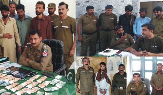 لیہ پولیس ان ایکشن، 07جواری،3اشتہاری مجرمان،2منشیات فرو ش گرفتار