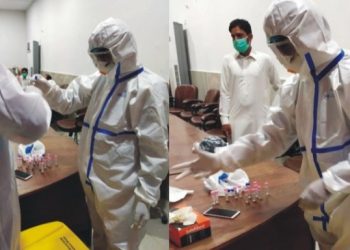 لیہ۔ ڈسٹرکٹ ہیڈ کوارٹر ہسپتال  کے تمام ڈاکٹرز اور جملہ  سٹاف کرونا وائرس کو شکست دینے کے لیے فرنٹ لائن پر  ہے۔ایم ایس  ڈاکٹر عتیق الرحمن خان