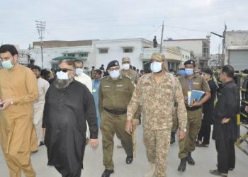 لیہ ۔ ڈی پی او، ڈپٹی کمشنر   اور آرمی افسران  کا کروڑ میں  محرم الحرام میں سکیورٹی انتظامات کا جائزہ