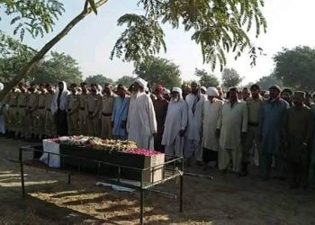 کوٹ سلطان .مکران کے مقام پر شہید ہونے والے صوبیدار عابد حسین کی نمازجنازہ اور تدفین کر دی گئی