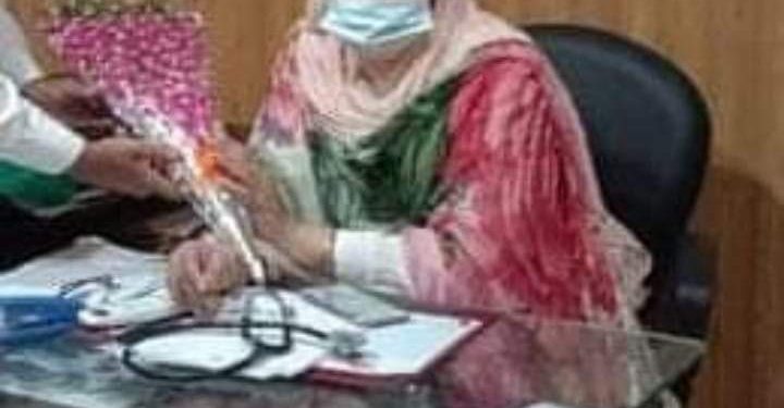 لیہ۔  ڈاکٹر صائمہ بتول سمراڈسٹرکٹ ہیڈ کوارٹر ہسپتال کی پہلی خاتون  میڈ یکل سپرنٹنڈنٹ تعینات
