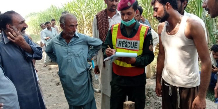 لیہ ۔  میاں بیوی دریاءے سندھ میں ڈوب کر ہلاک ،ڈیڈ باڈیز تلاش کر کے ورثاء کے حوالے ، ریسکو ذراءع