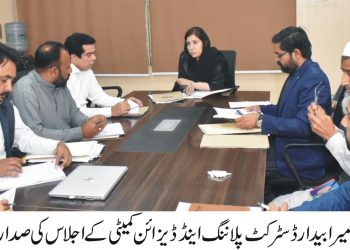 لیہ۔ڈپٹی کمشنر امیرابیدار کی زیرصدارت ڈسٹرکٹ پلاننگ اینڈ ڈیزائن کمیٹی کا اجلا س