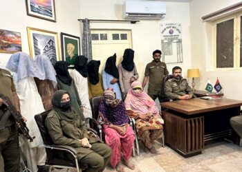 لیہ ۔پولیس ان ایکشن ۔دو مغوی خواتین با زیاب ، ایک خا تون سمیت 7 ملزم گرفتار