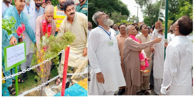 گورنمنٹ بوائز ہائی سکول ریلوے روڈ کروڑ میں جشن آزادی افتتاحی تقریب کا انعقاد ۔