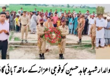 کروڑ لعل عیسن کا ایک اورسپوت شہید ،ایف سی کا فرض شناش اہلکار مجاہد حسین نےدوران ڈیوٹی جام شہادت نوش کیا